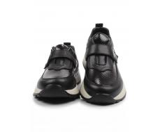 03-A238-1 BLACK Кроссовки женские (натуральная кожа)