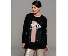 Лонгслив с кристаллами 66.1