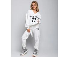 Спортивный костюм #ОБШ1885, молочный