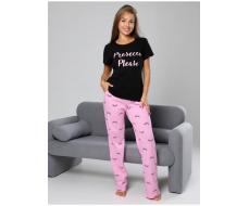 Пижама женская П-144 реснички брюки