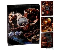 Пакет подарочный 18x24x7см 23 февраля / 169S /уп 12/1500/микс/128г/м2