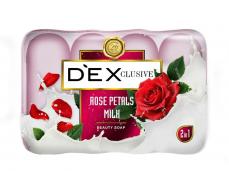 DexClusive Двухцветное мыло Beauty Soap Роза, 4*85 г