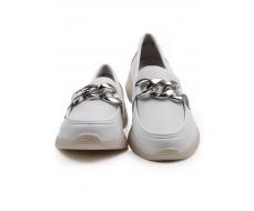 06-YG107-1 WHITE Туфли женские (натуральная кожа)