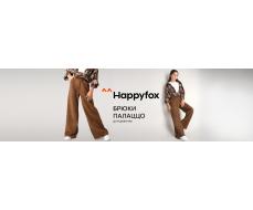 Брюки палаццо из футера для девочки Happyfox
