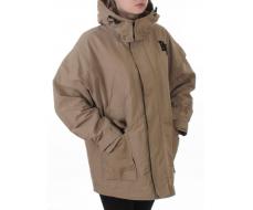 3097 DK. BEIGE Куртка демисезонная женская (100 гр. холлофайбер)
