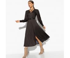 Платье Высокие требования (brown, с ремешком)