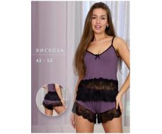 Пижама женская П-38.03 слива (вискоза, рр 42-52)