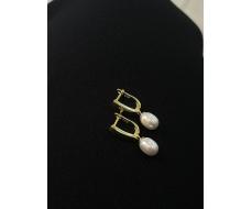 Серьги серебро 925 пробы Жемчуг gl
