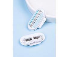 1 штука Pcs Blades/ Women Bikini Manual Safety Razor Blade Hair Removal Shaving 3-Layer Stainless Steel Blade Replaceable Shaver Head Black Friday SKU: sb2302092607466900