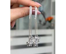 Серьги Серебро 925 пробы diana05