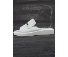 08-PEA115-1 WHITE Босоножки женские (натуральная кожа)