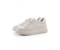 03-YC151-3 LT. BEIGE Кеды женские (натуральная кожа)