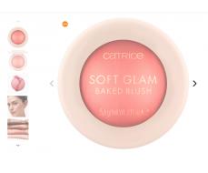 Румяна запеченные Soft Glam Baked Blush, 010 On Cloud Pink CATRICE Германия