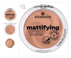 essence Матирующая компактная пудра Mattifying Compact powder, 02 soft beige 12 г