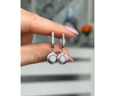Серьги Серебро 925 пробы diana05