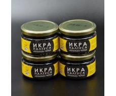 Икра палтуса черная "Кольская" 220гр Икра палтуса черная "Кольская" 220гр