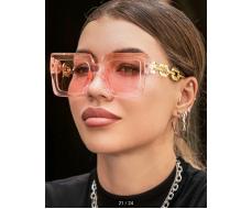 Очки Y2K Oversized Sunglasses Men And Women Vintage Fashion Classic Decoration Outdoor Travel Beach Vacation UV Protection Glasses