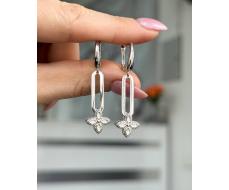 Серьги Серебро 925 пробы diana05