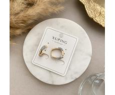 Серьги коллекция Xuping покрытие позолота вставка фианиты