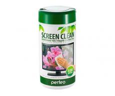 ЧИСТЯЩИЕ САЛФЕТКИ PERFEO "SCREEN CLEAN" ДЛЯ LCD/TFT ЭКРАНОВ И МОНИТОРОВ, В ТУБЕ, 100ШТ. PF-T/SC-100