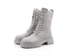 04-PAX86-5Z LT. GRAY Ботинки зимние женские (натуральная кожа, 100% шерсть)