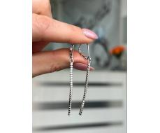 Серьги Серебро 925 пробы diana05