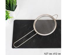 Сито с ручкой 12 см металл / W12-667 /уп 300/