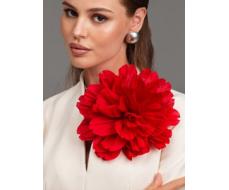 Брошь из жатого шелка