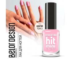 BelorDesign Лак для ногтей Mini HIT тон 003 пудровый 6мл