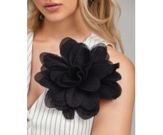 Большой цветок из шелка гофре