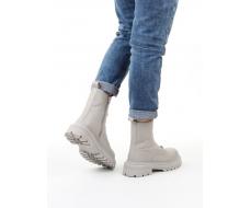 04-PAS152-2Z LT. GRAY Ботинки зимние женские (натуральная кожа, 100% шерсть)