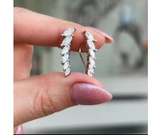 Серьги Серебро 925 пробы diana05