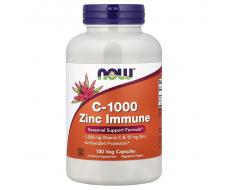 Цинк Иммун C-1000: 1000 мг витамина С и 15 мг цинка, 180 вегетарианских капсул