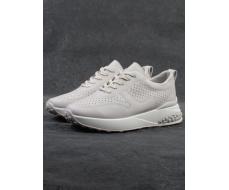 03-23F-2 BEIGE Кроссовки женские (натуральная кожа)