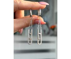 Серьги Серебро 925 пробы diana05