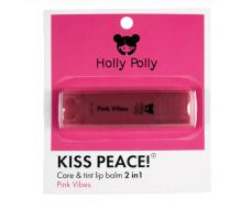 Оттеночный бальзам для губ, Kiss Peace! Pink Vibes розово-малиновый Holly Polly Россия