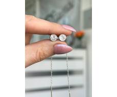 Серьги Серебро 925 пробы diana05