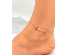 Браслет на ногу Серебро 925 пробы d05