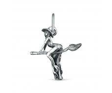 Подвеска из чернёного серебра - Ведьма 925 пробы ПВД-009о