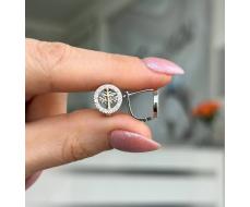 Серьги Серебро 925 пробы diana05