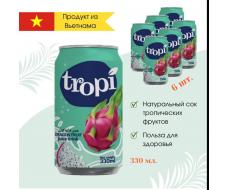 Сокосодержащий напиток TROPI Драгонфрут с соком драгонфрута (Вьетнам) 330 мл. 2 шт