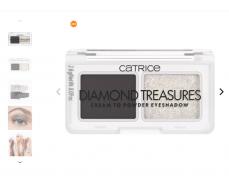 Палетка теней для век Diamond Treasures Cream to Powder Eyeshadow, 030 Smokey Diamond CATRICE Германия