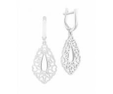 Серьги родированные серебро 925* 11-0091