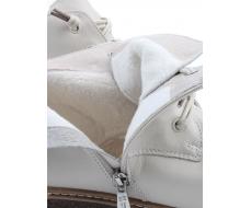 01-XKL24-056R BEIGE Ботинки демисезонные женские (натуральная кожа, байка)