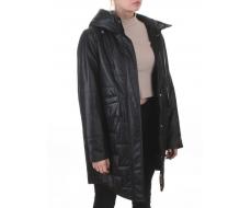 9616 BLACK Куртка демисезонная женская (100 гр. холлофайбер)