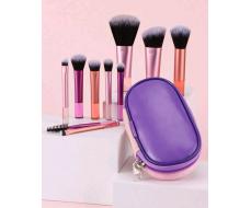 New Arrival 10pcs Mini Makeup Brushes Set With Bag, Including Powder Brush And Eyeshadow Brushes, Convenient For Travel