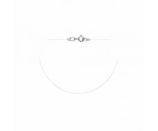 Колье (леска) родированное серебро 925*