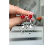 Серьги Серебро 925 пробы diana05