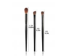 Makeup Brush Set Of 3 Horsehair Eye Shadow Brush Flame Highlight Brush And Nose Shadow Brush Beauty Tool