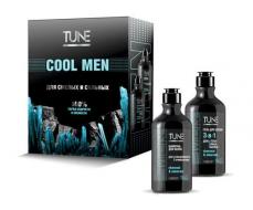 Набор TUNE Cool Men:Гель для душа 3 в 1 для тела, лица и волос Питание и увлажнение 290мл и шампунь